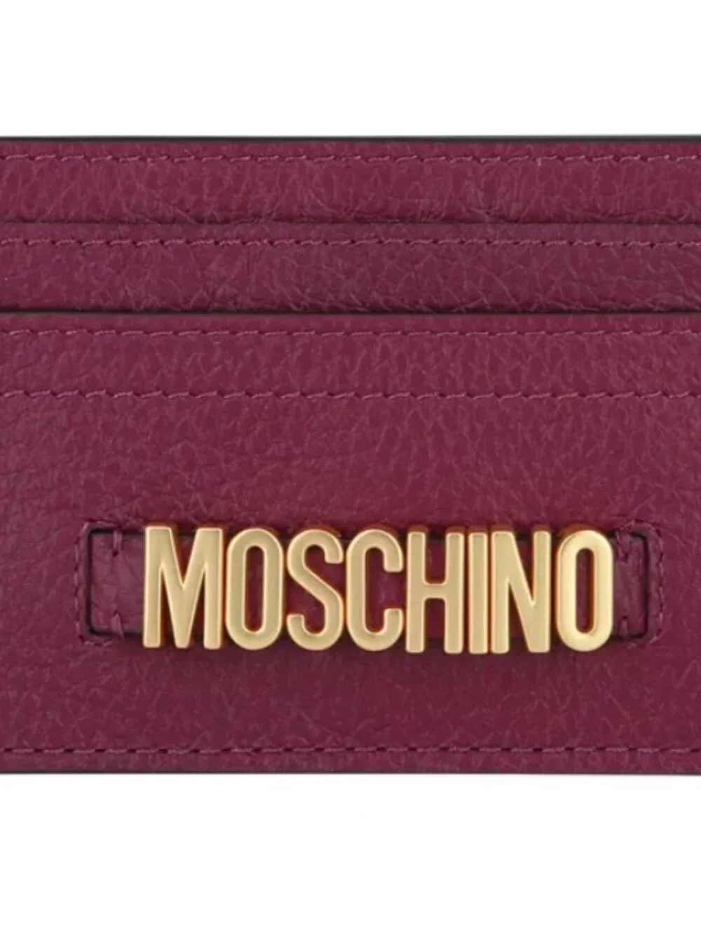 Moschino Card Case Magenta